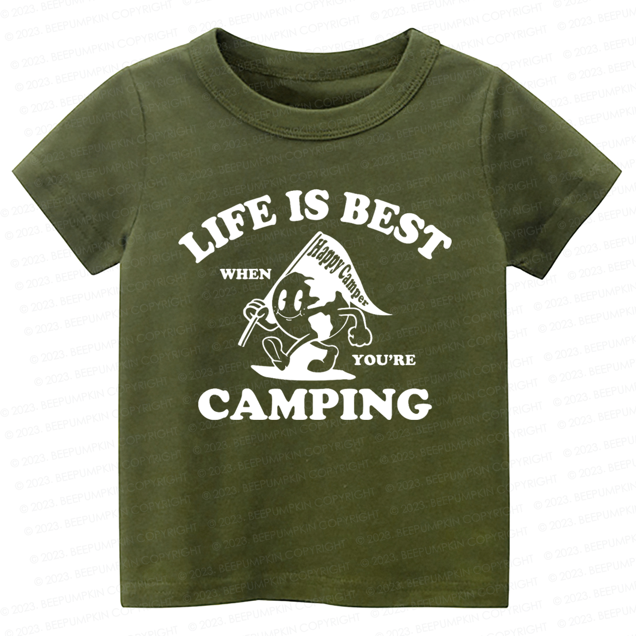 Life Is Best When You're Camping Kids Shirt