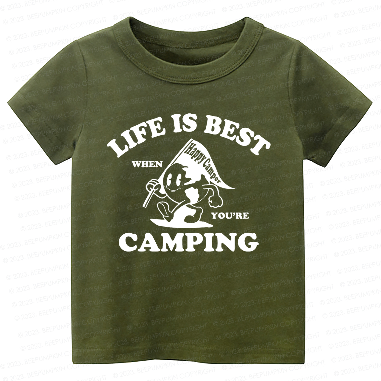 Life Is Best When You're Camping Kids Shirt
