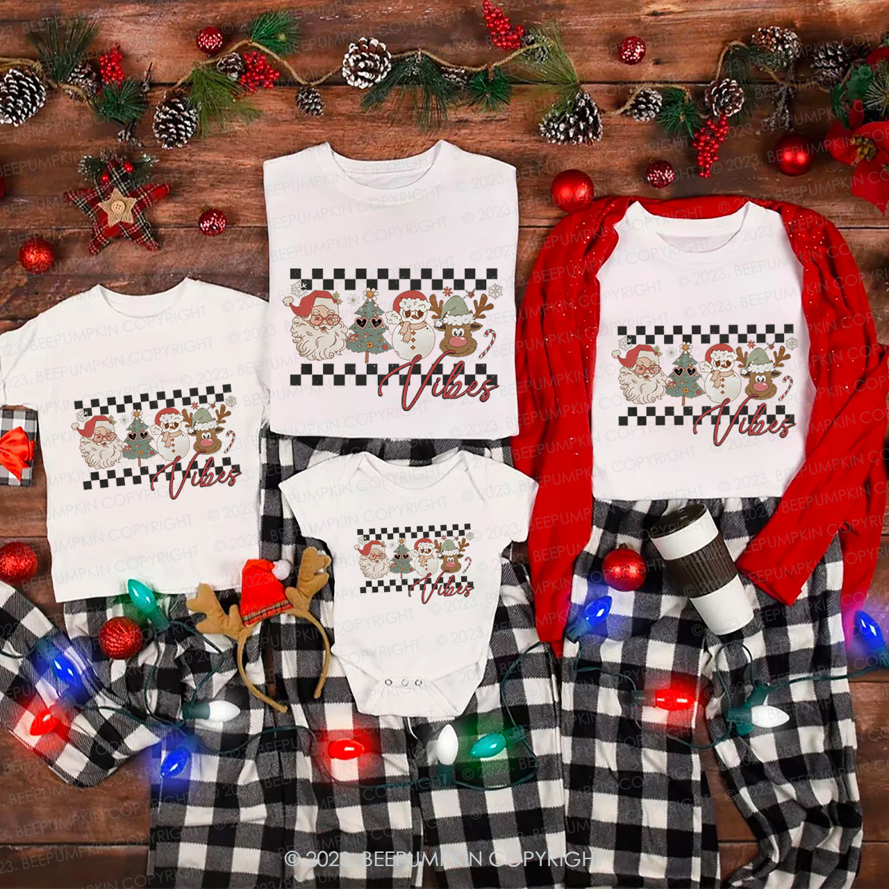 Fun and Romantic Christmas Treasures Family Matching Shirts Beepumpkin