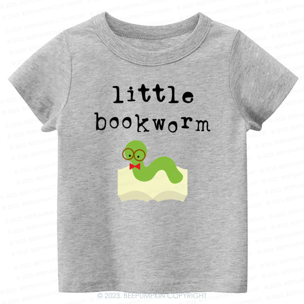 Little Bookworm Book Lovers Kids Shirt