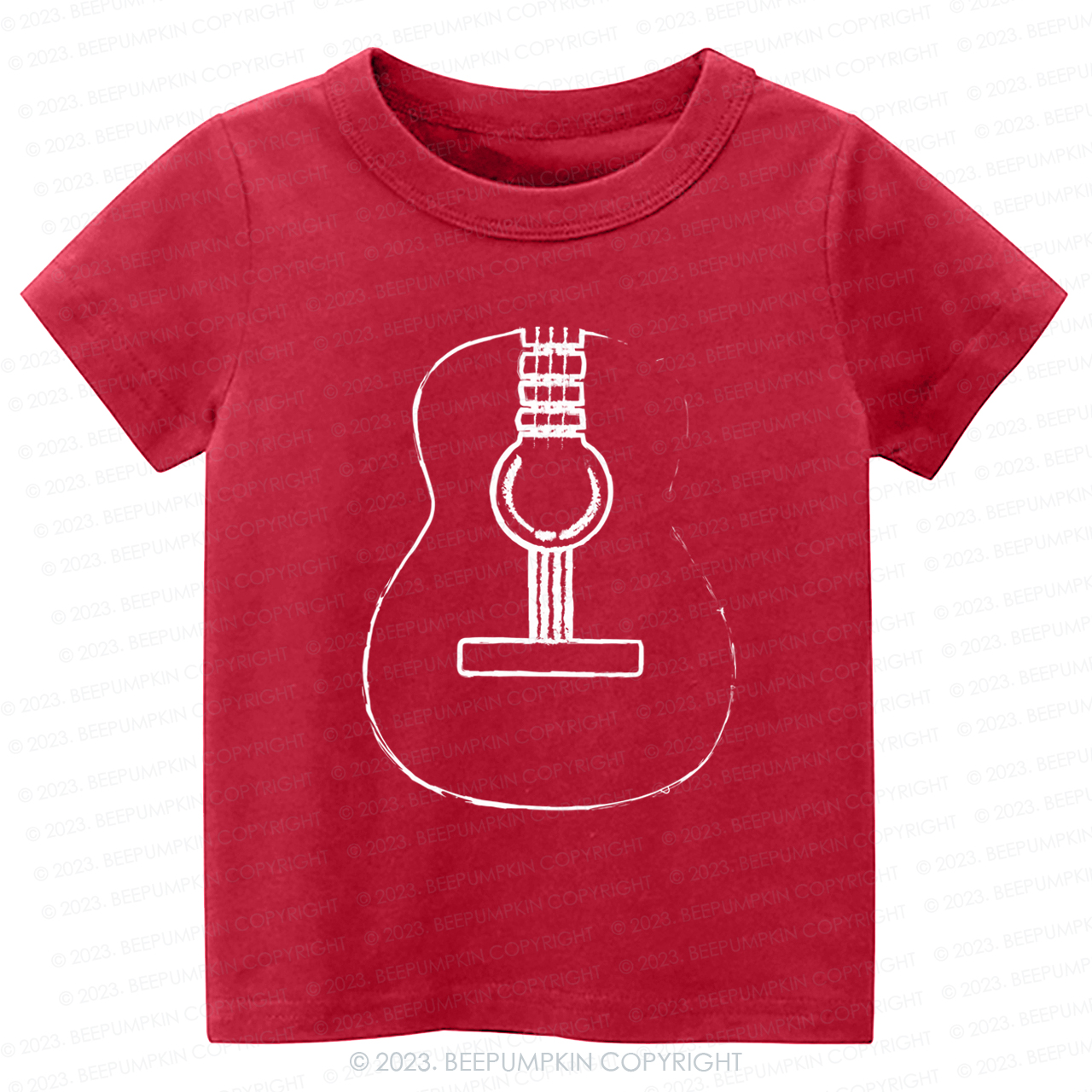 Acoustic Guitar Musician Kids Shirt