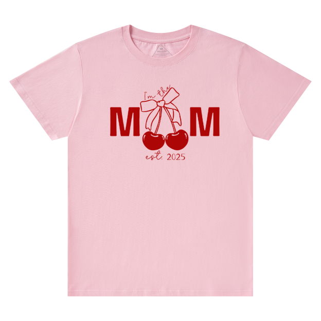 Personalized Mother's Day Cherry Bow T-Shirts