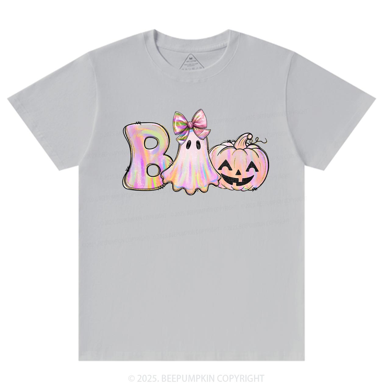 Halloween Iridescent Ghost Pumpkin T-Shirts Beepumpkin