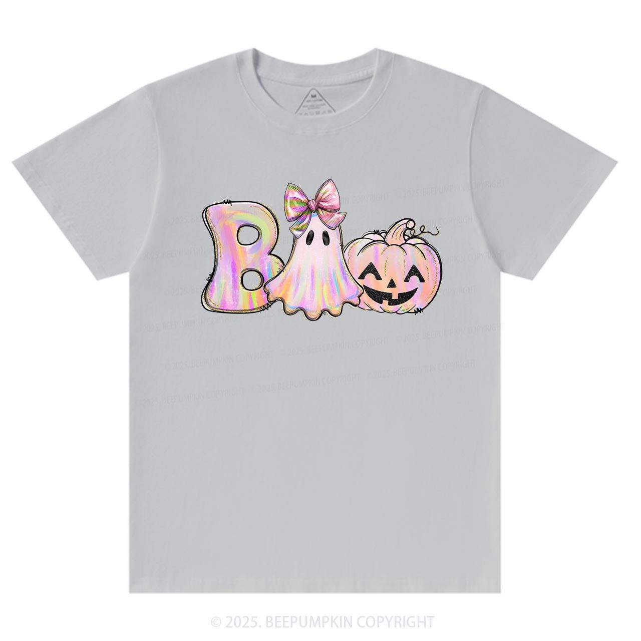 Halloween Iridescent Ghost Pumpkin T-Shirts Beepumpkin