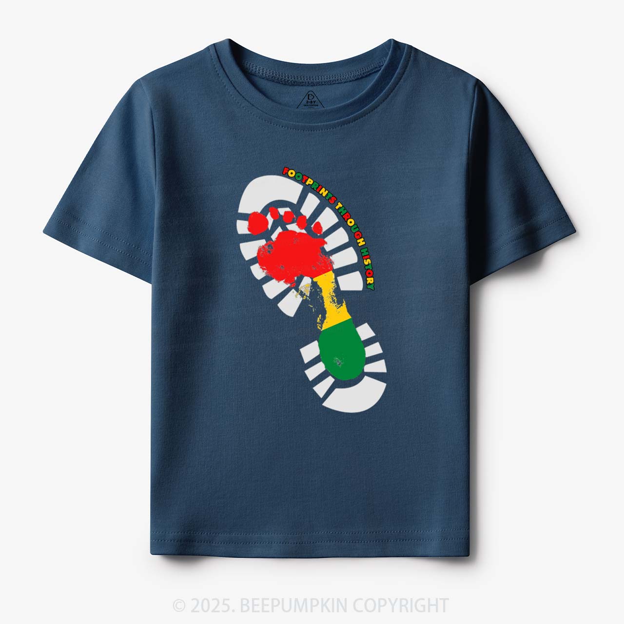 Black History Month Footprint Toddler&Kid's Tees Beepumpkin