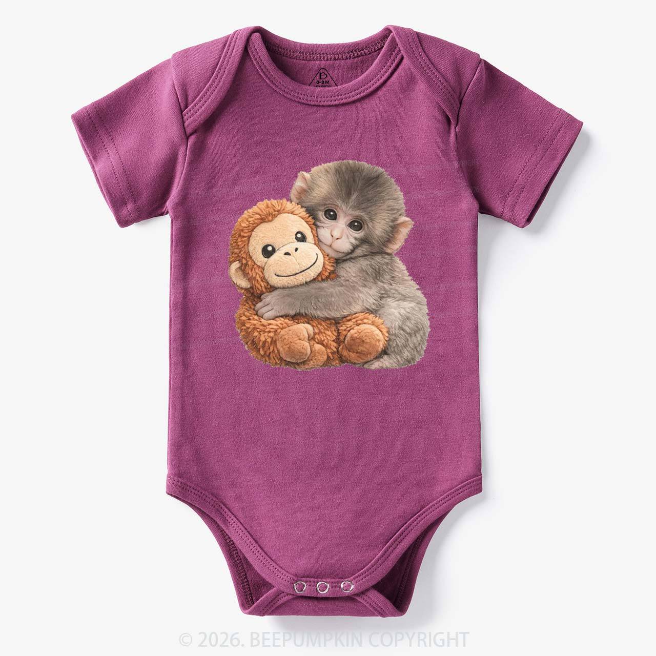 Punch The Monkey Baby Bubble Bodysuit