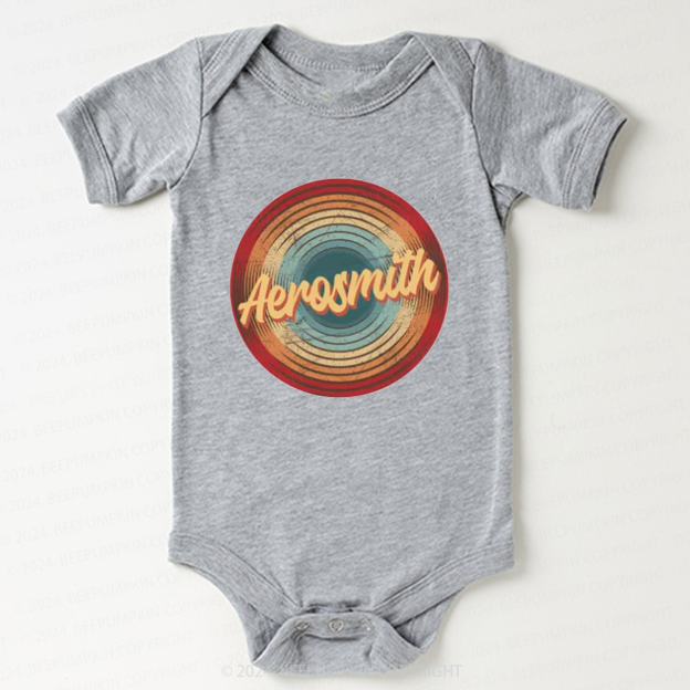 Rock n Roll Vintage Circle Bodysuit For Baby 8 