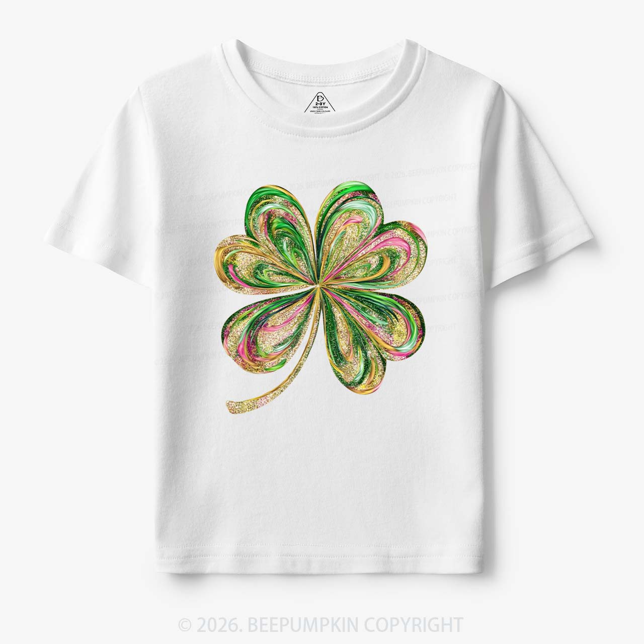 Retro Lucky Shamrock St Patrick's Day Toddler&Kid's Tees Beepumpkin