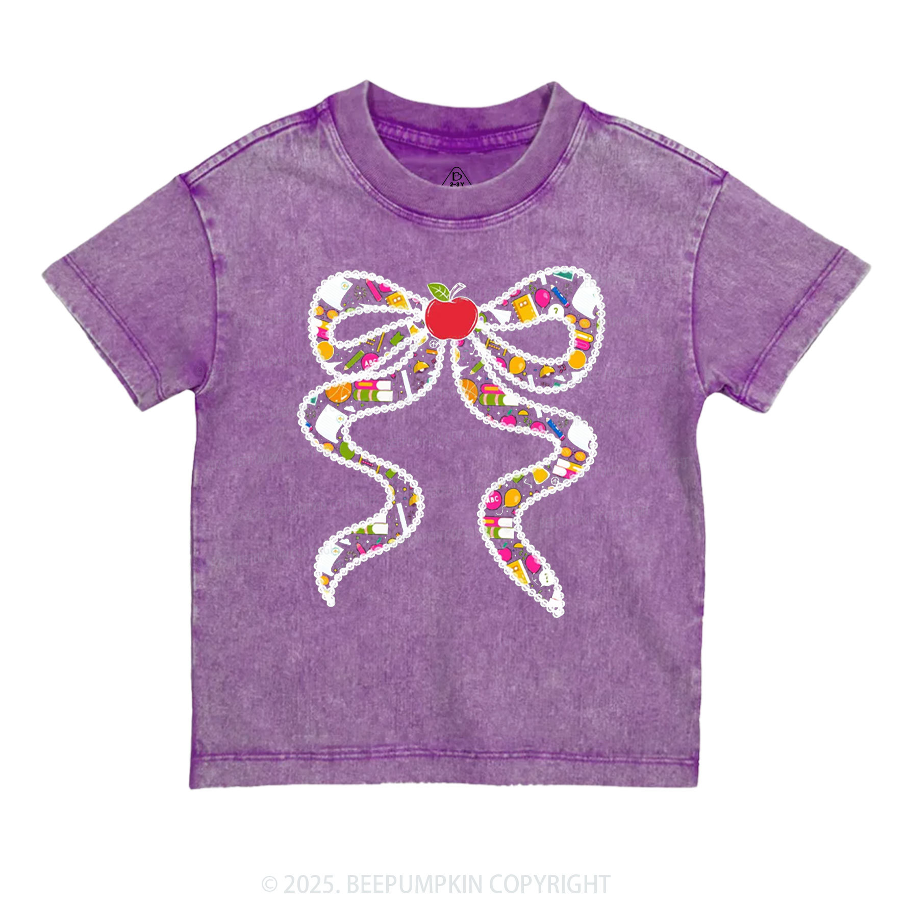 Learning Ribbon Toddler&Kids Washed Tees