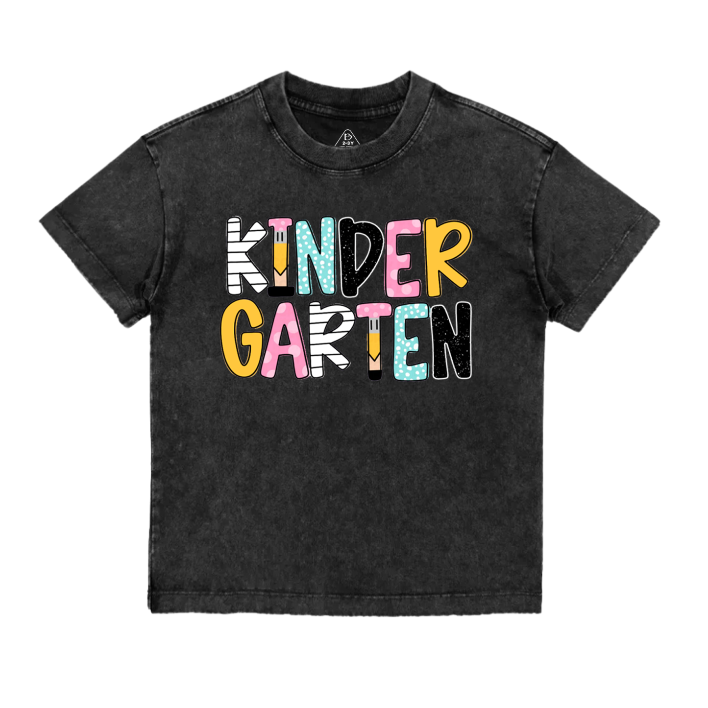 Personalized Retro Back To School Toddler&Kids Washed Tees