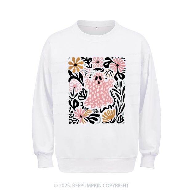 Halloween Boho Ghost Sweatshirt Beepumpkin