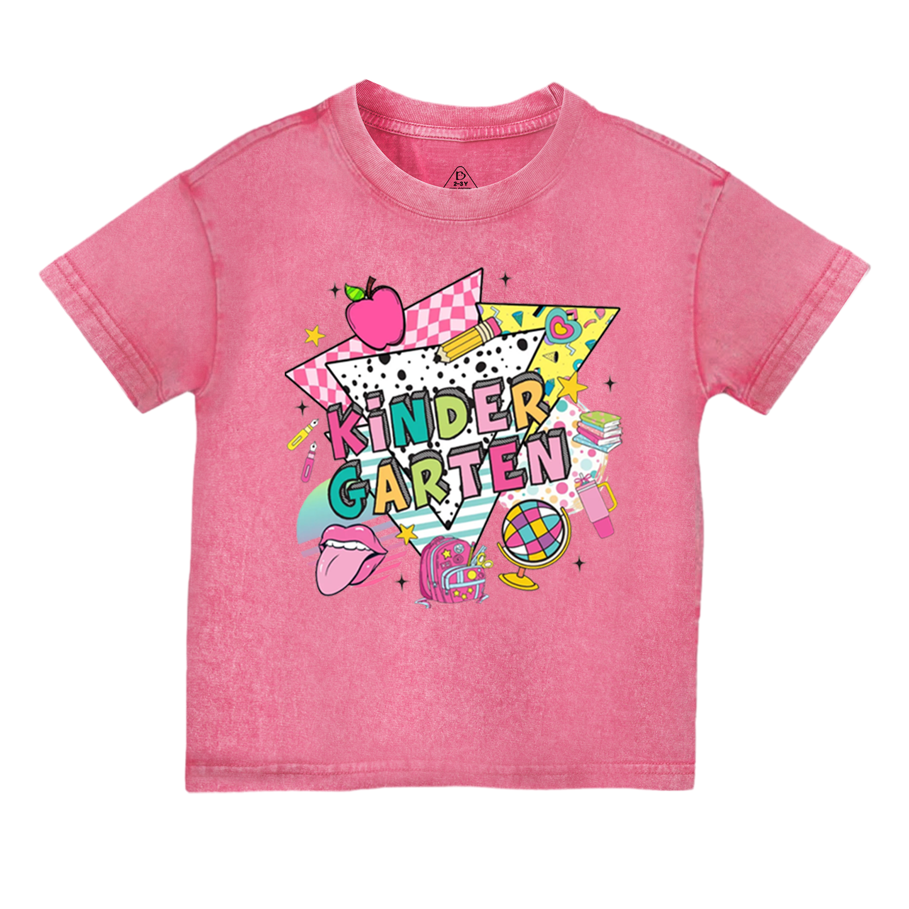 Personalized First Day Of School Toddler&Kids Washed Tees