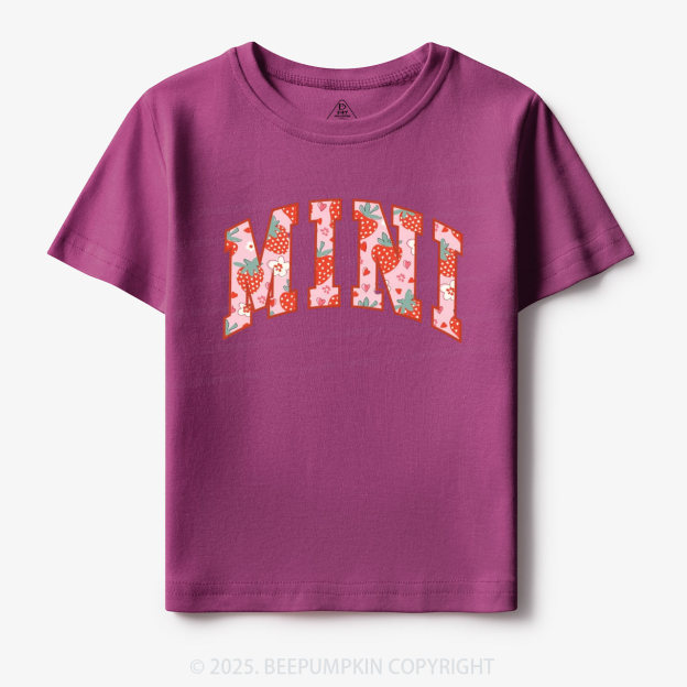 Happy Mini Strawberry Toddler&Kid's Tees Beepumpkin