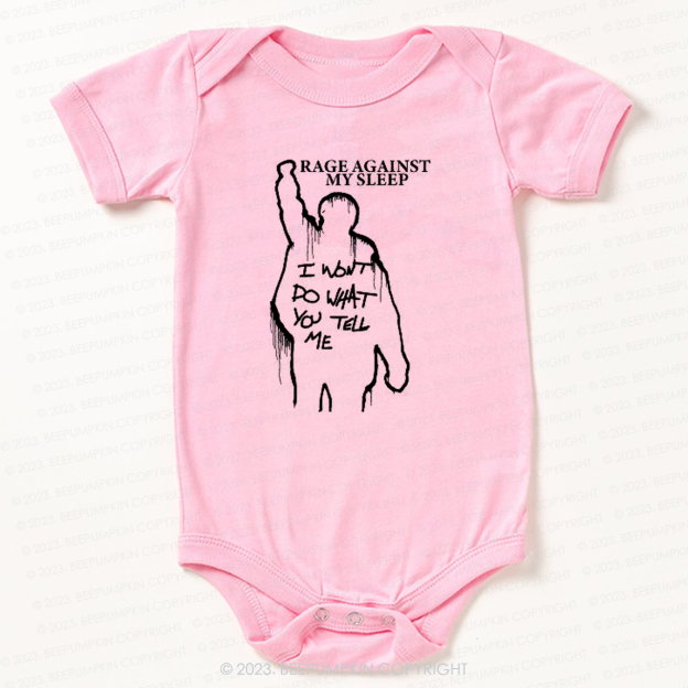 Rage Against My Sleep Bodysuit For Baby 7