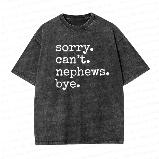 Aunt Nephew Niece Aunt Washed Tees