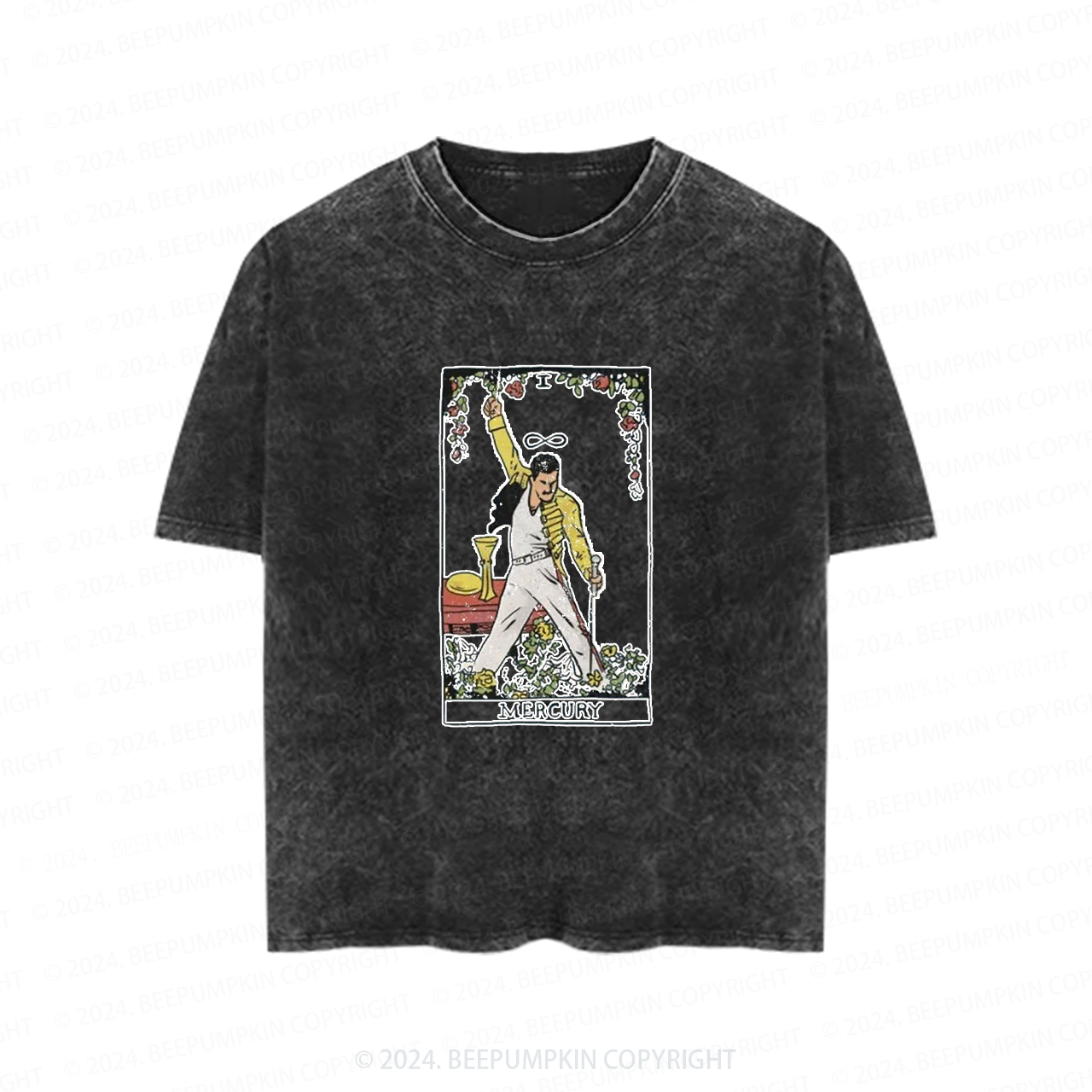 Graphic Art Rock Music Toddler&Kids Washed Tees