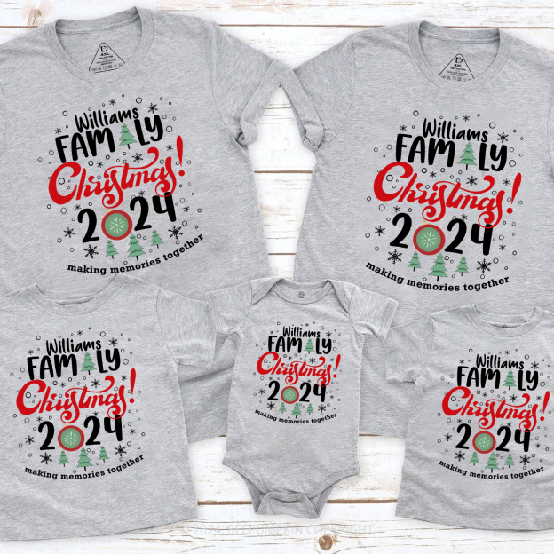 Personalized Family Christmas Making Memories Together Shirt
