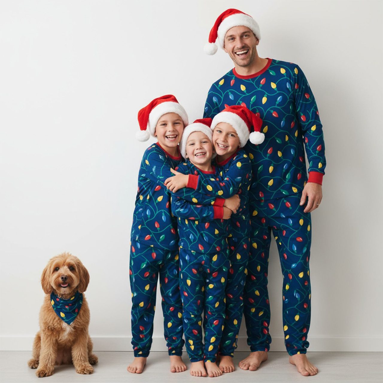 Festive Lights All-Over Print Family Matching Pajama Sets