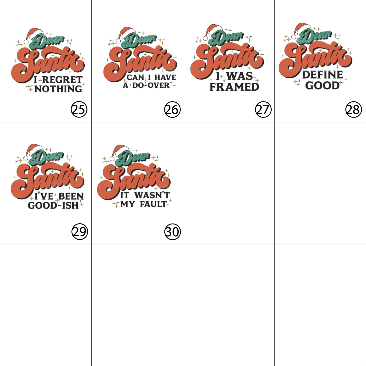 Cute Dear Santa Family Christmas Gift Matching Pajamas