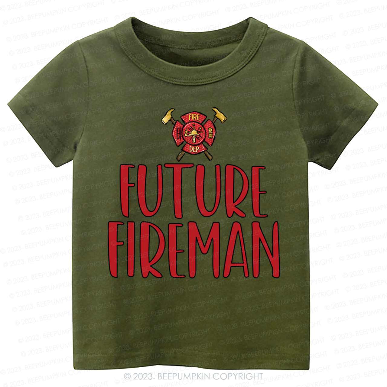 Future Fireman Firetruck -Toddler Tees