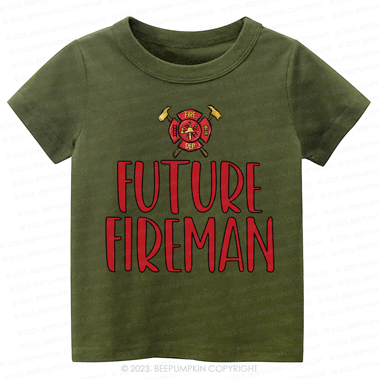 Future Fireman Firetruck -Toddler Tees