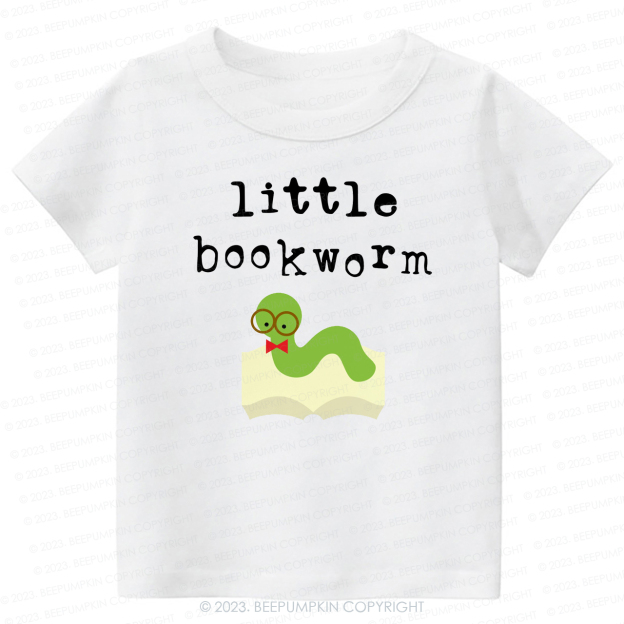 Little Bookworm Book Lovers Kids Shirt