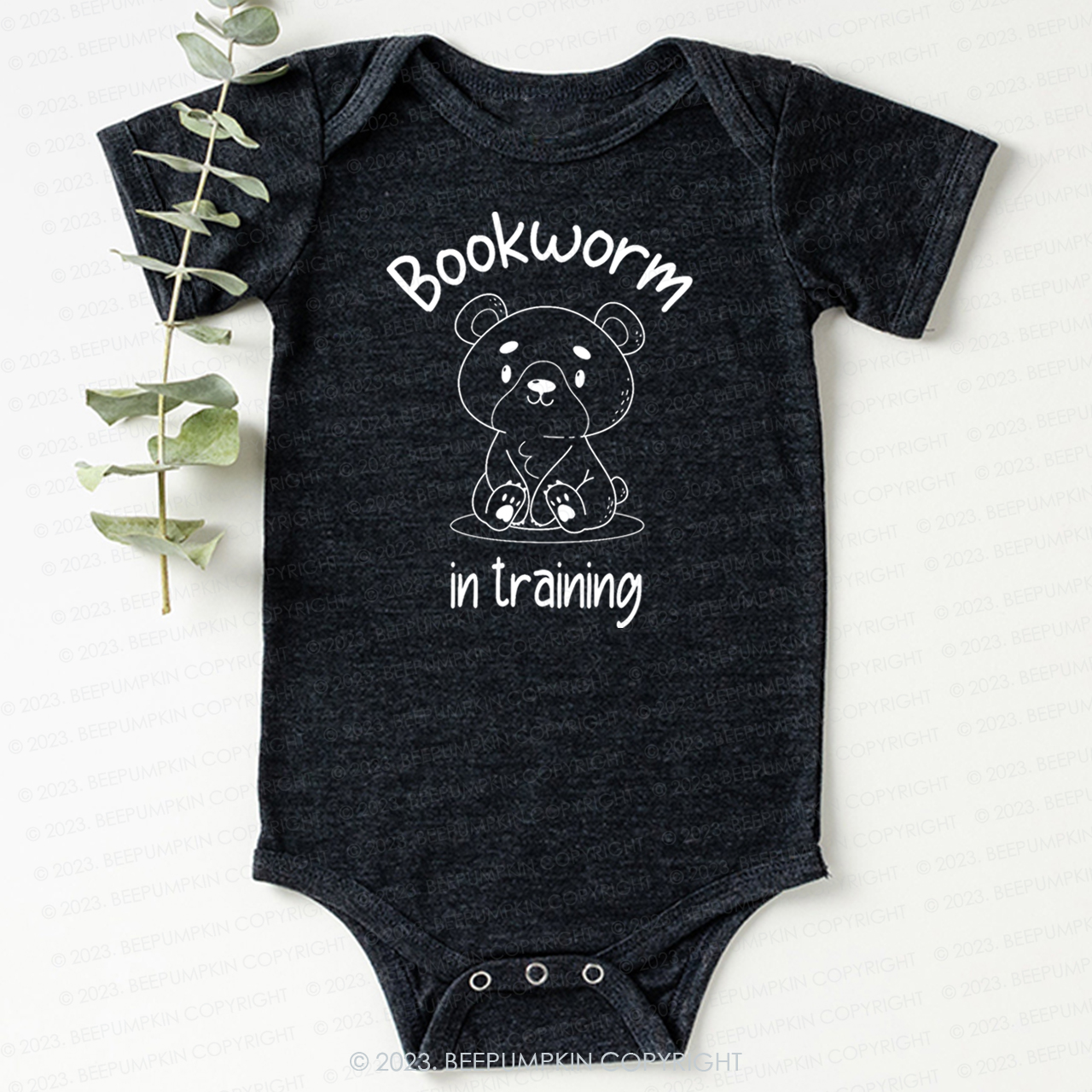 Bookworm In Training Bear Bodysuit For Baby