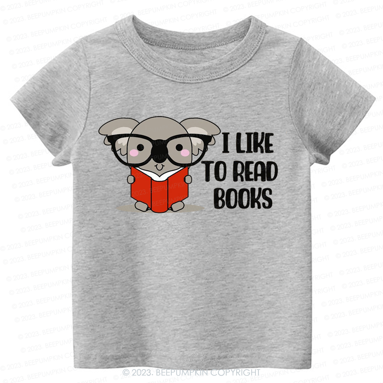 I Like To Read Books Elephant Kids Shirt