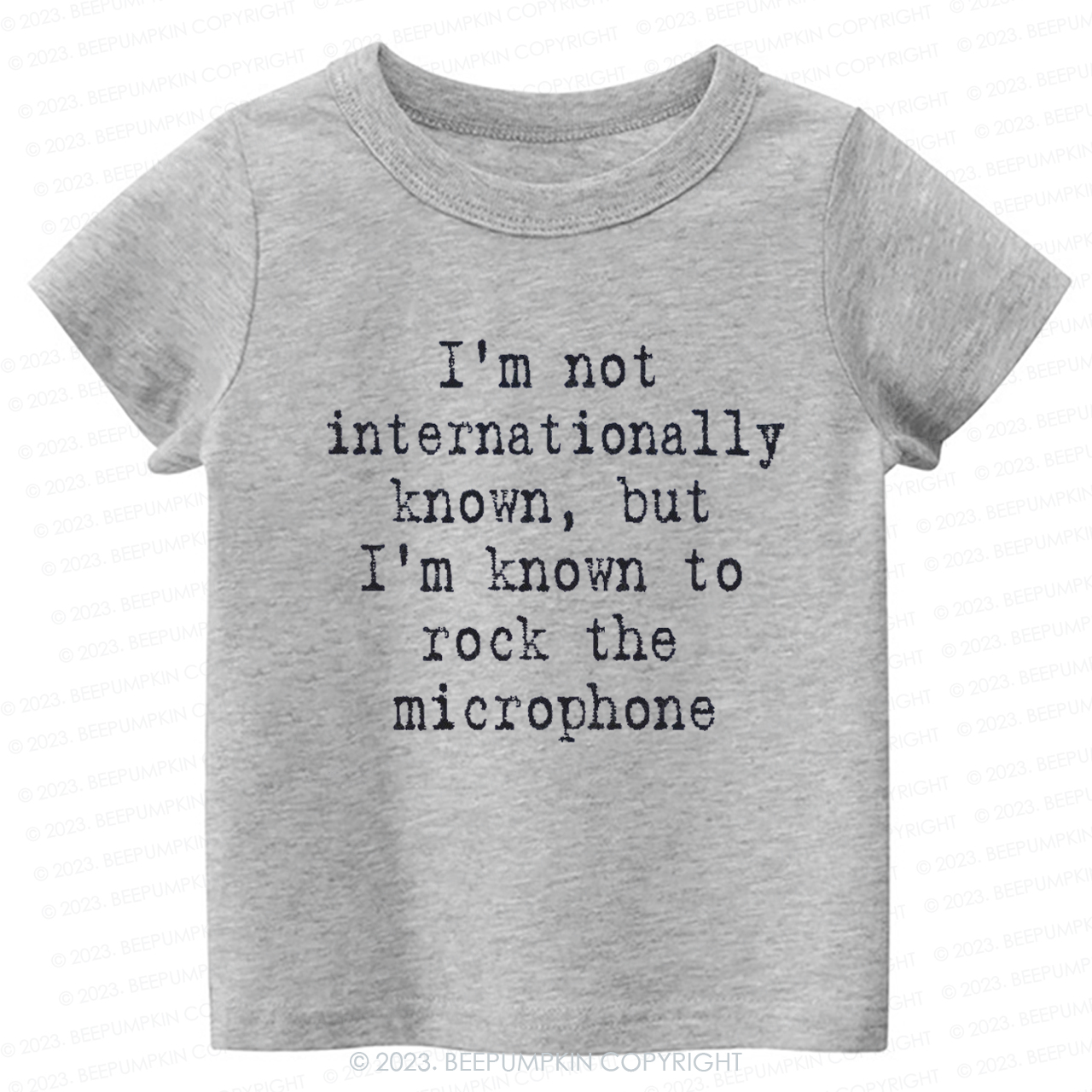 It Takes Two I'm Not Internationally Known Kids Shirt