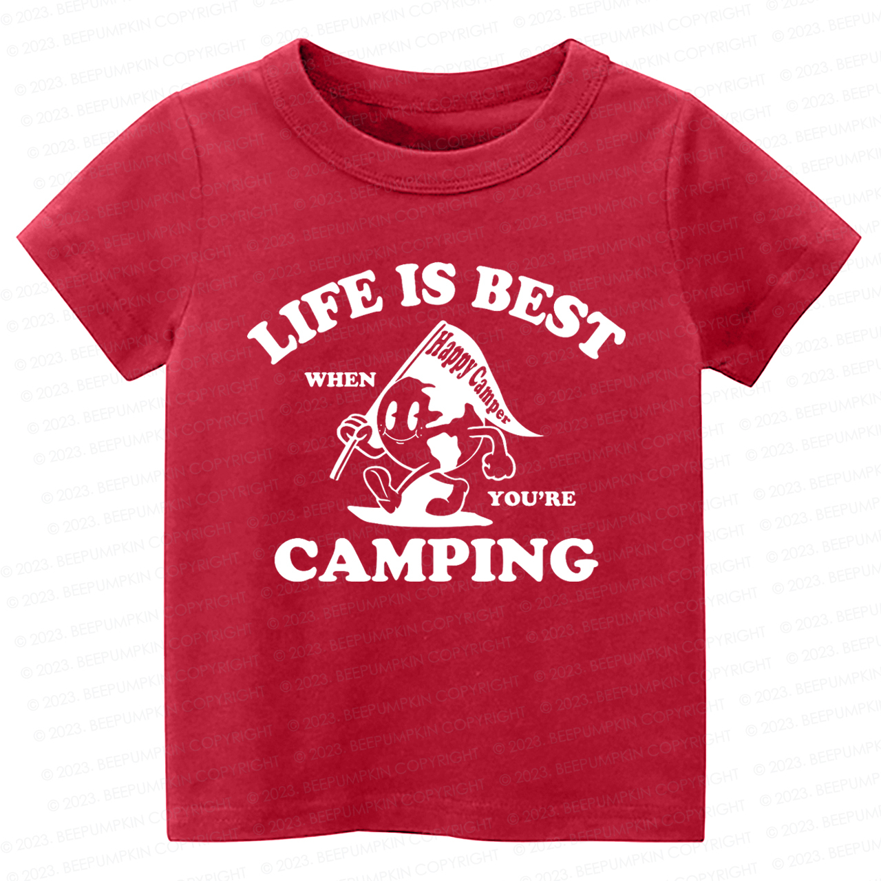 Life Is Best When You're Camping Kids Shirt