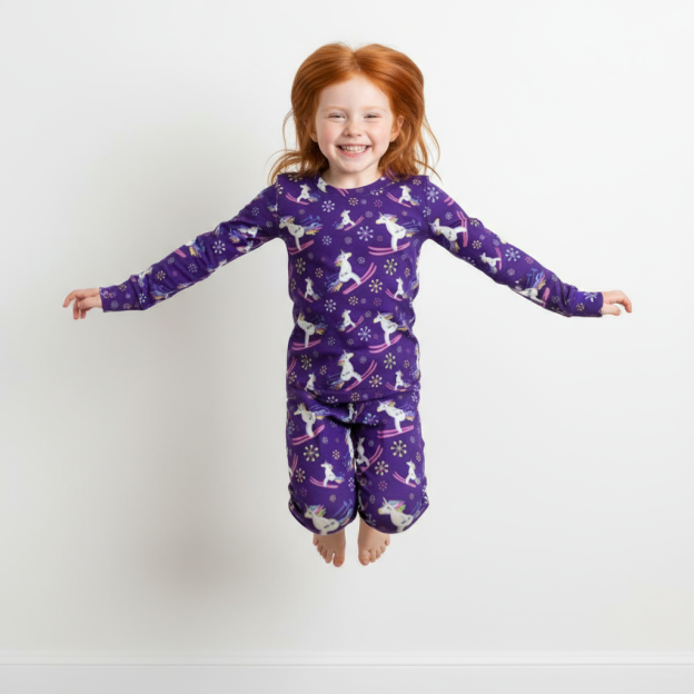 Ski Pony Two-Piece Pajama Set For Kids