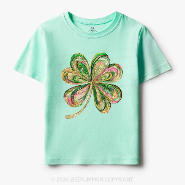 Retro Lucky Shamrock St Patrick's Day Toddler&Kid's Tees Beepumpkin