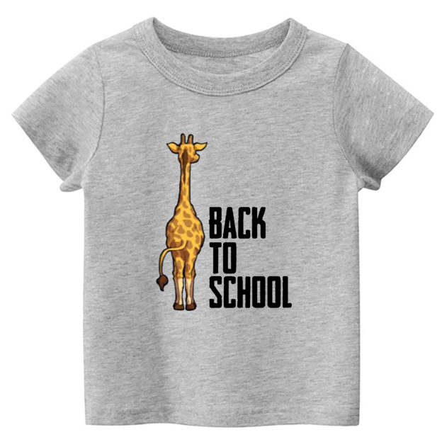 Giraffe Back To School Toddler&Kids Tees 