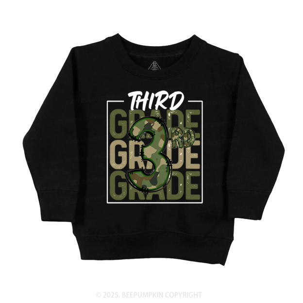 Personalized Camo Back to School Kid's Sweatshirt