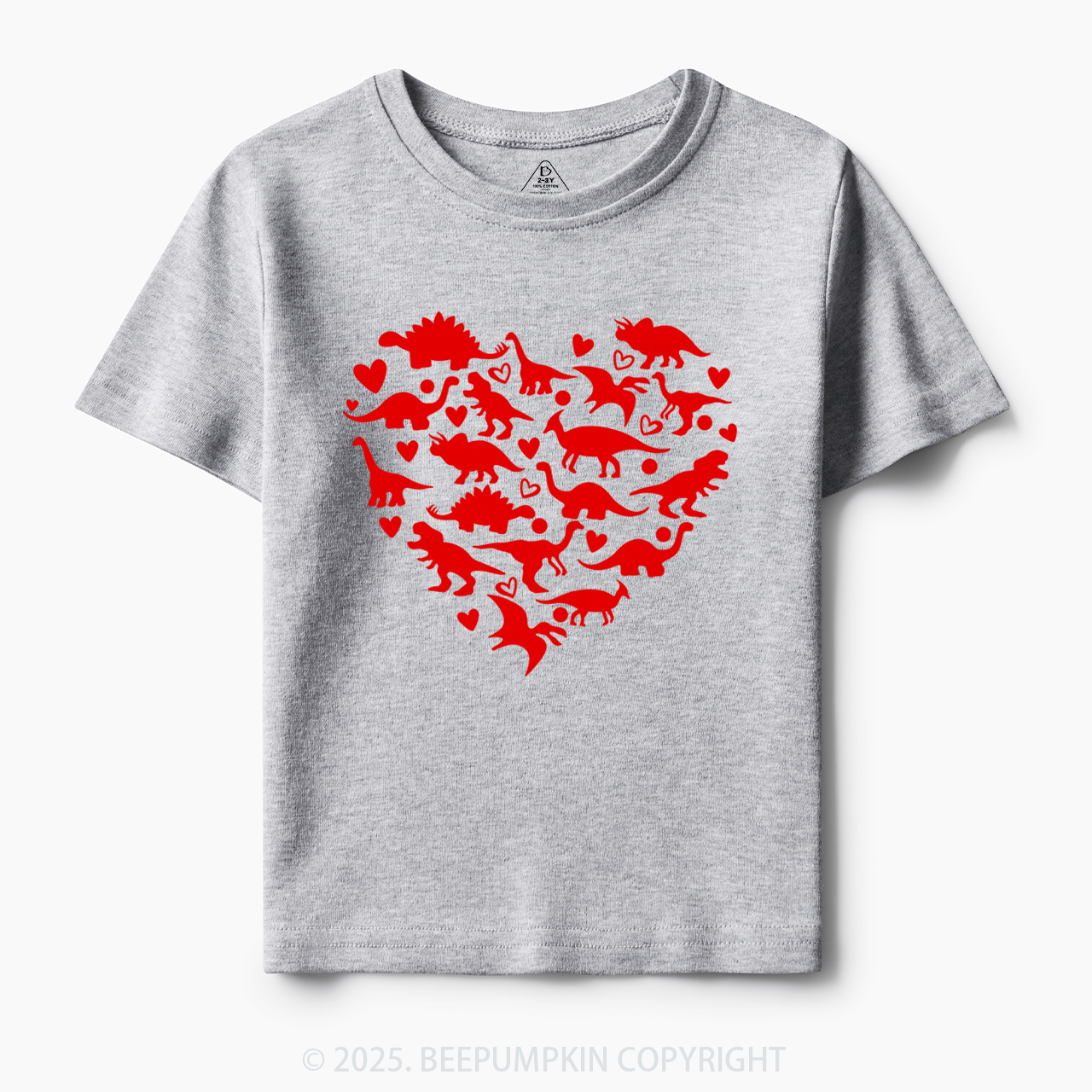 Dinosaur With Heart Toddler&Kid's Tees Beepumpkin