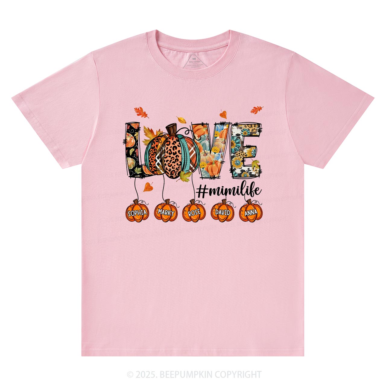 Personalized Love Grandma Life T-Shirts Beepumpkin
