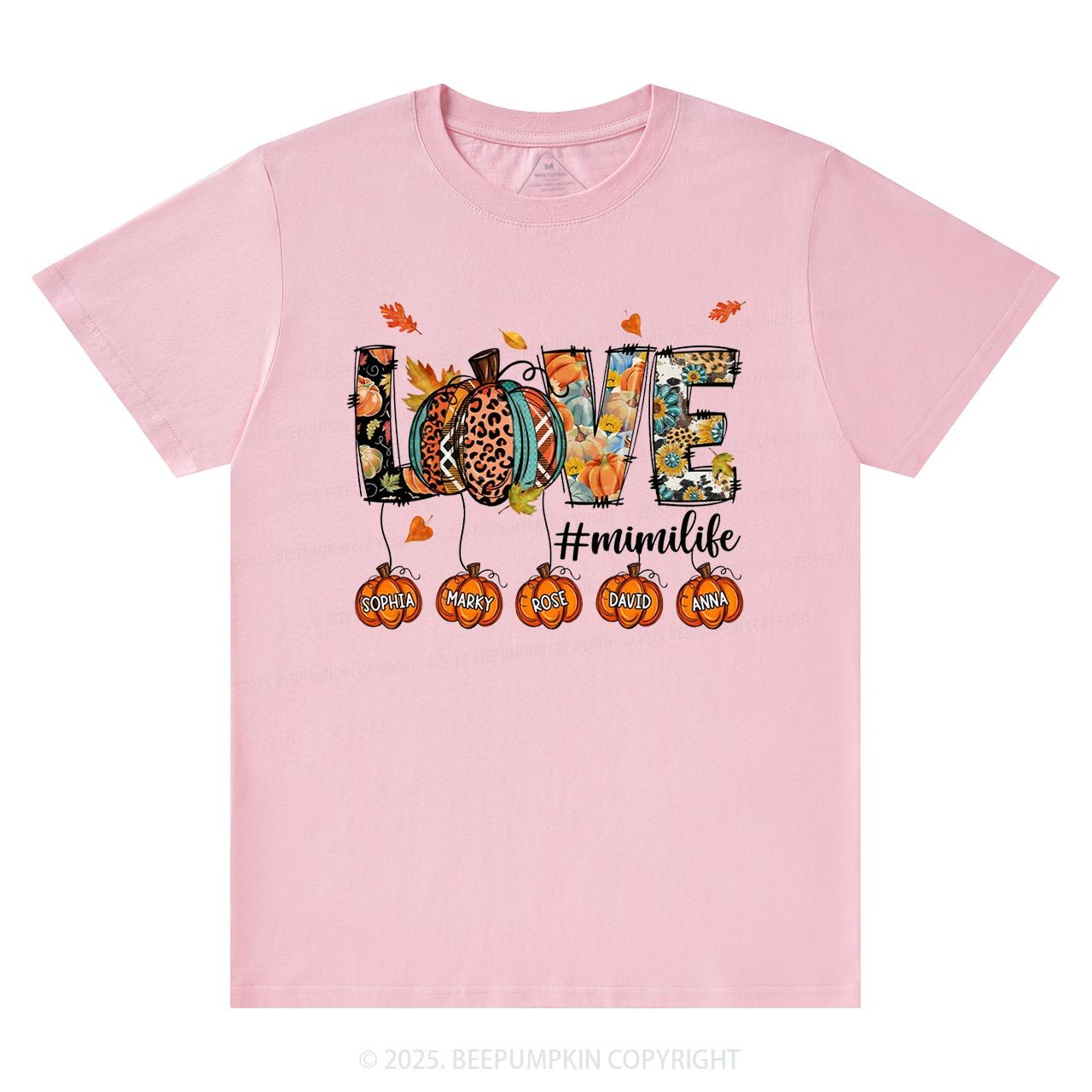 Personalized Love Grandma Life T-Shirts Beepumpkin