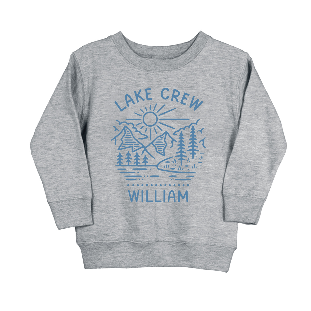 Custom Lake Crew Kids Sweatshirt