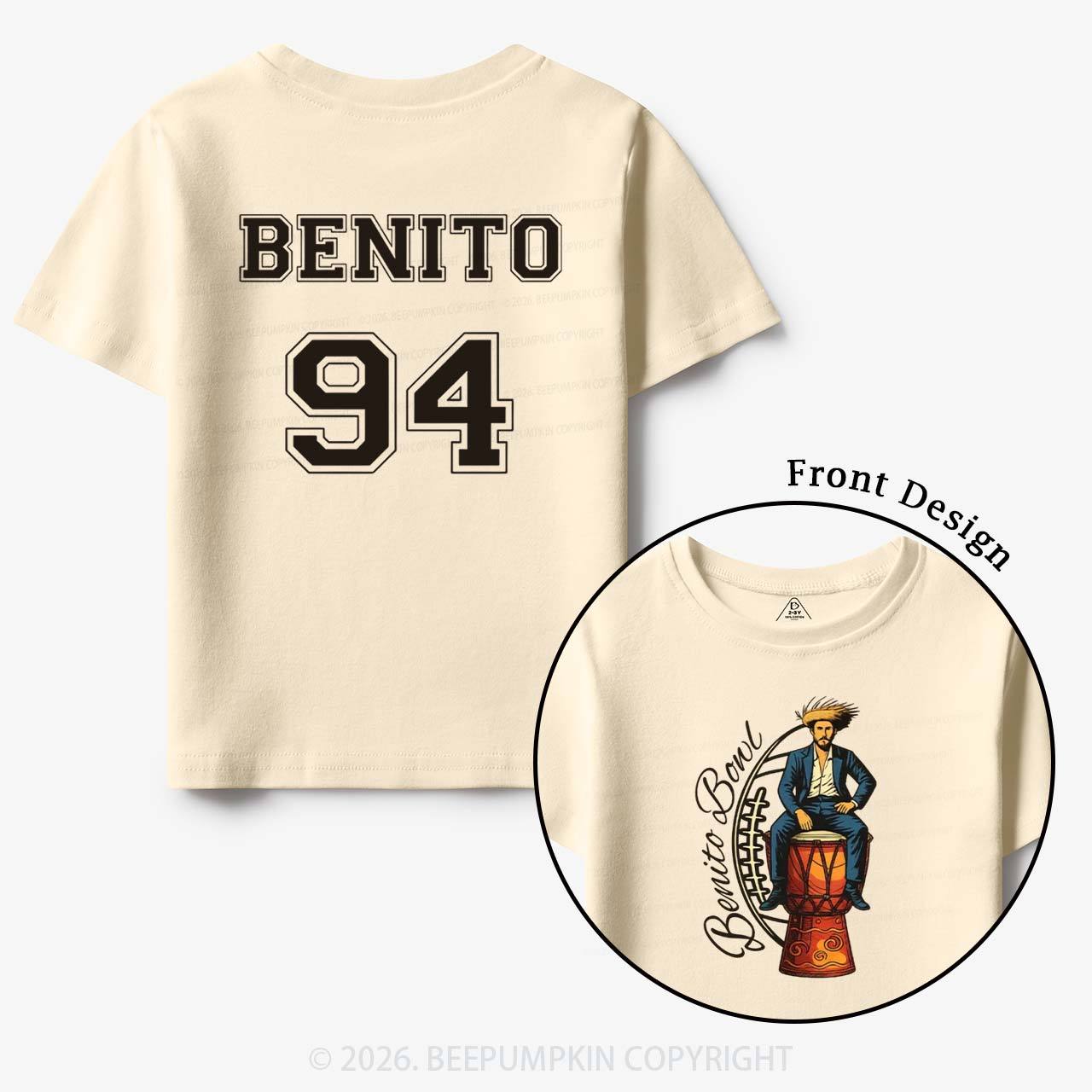 Personalized Benito Bowl Football Fan Toddler&Kid's Tees