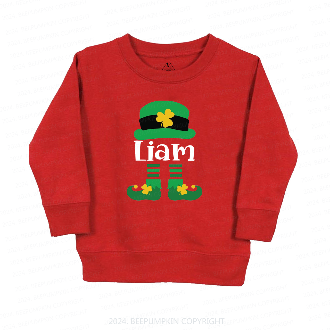 Personalized Nmae Fashion St. Patty Day Gift Kids Sweatshirt