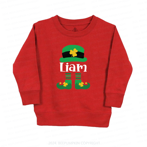 Personalized Nmae Fashion St. Patty Day Gift Kids Sweatshirt