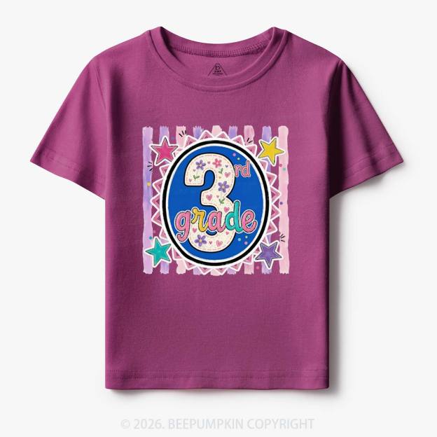 Colorful Grade Star Rainbow Back to School Toddler&Kid's Tees