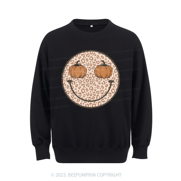 Pumpkin Smiley Face Sweatshirt Beepumpkin