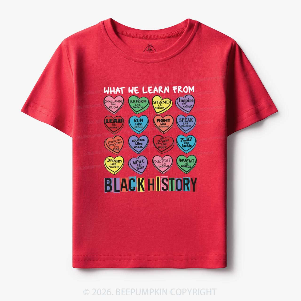 What We Learn From Black History Toddler&Kid's Tees Beepumpkin