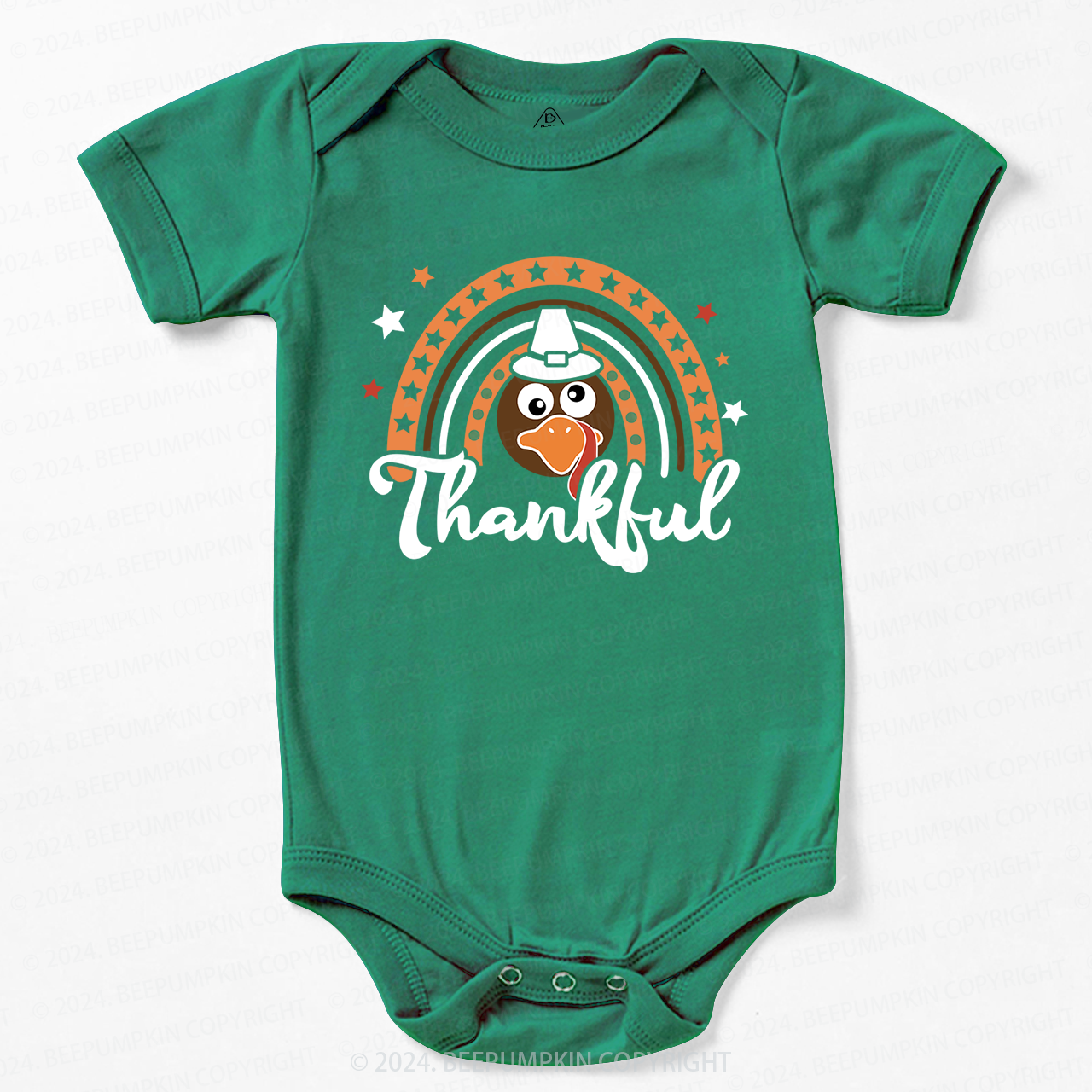 Thanksgiving Little Turkey Bodysuit For Baby Beepumpkin