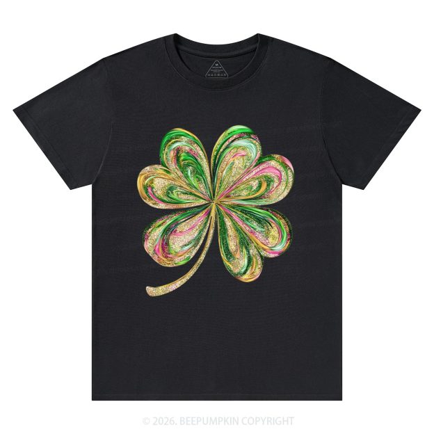 Retro Lucky Shamrock St Patrick's Day T-Shirts Beepumpkin