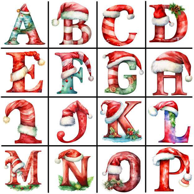 Personalized Christmas Gift Monogrammed Family T-Shirts