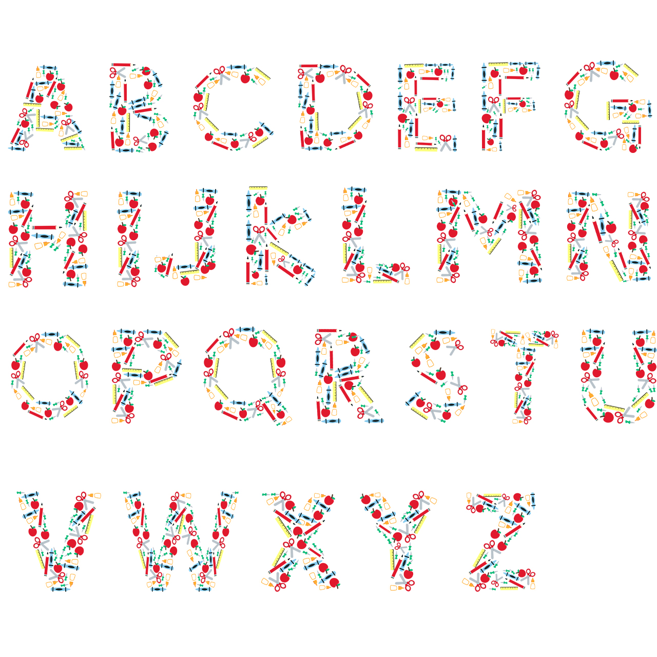 Alphabet Custom Pre-k For School Kids Shirts