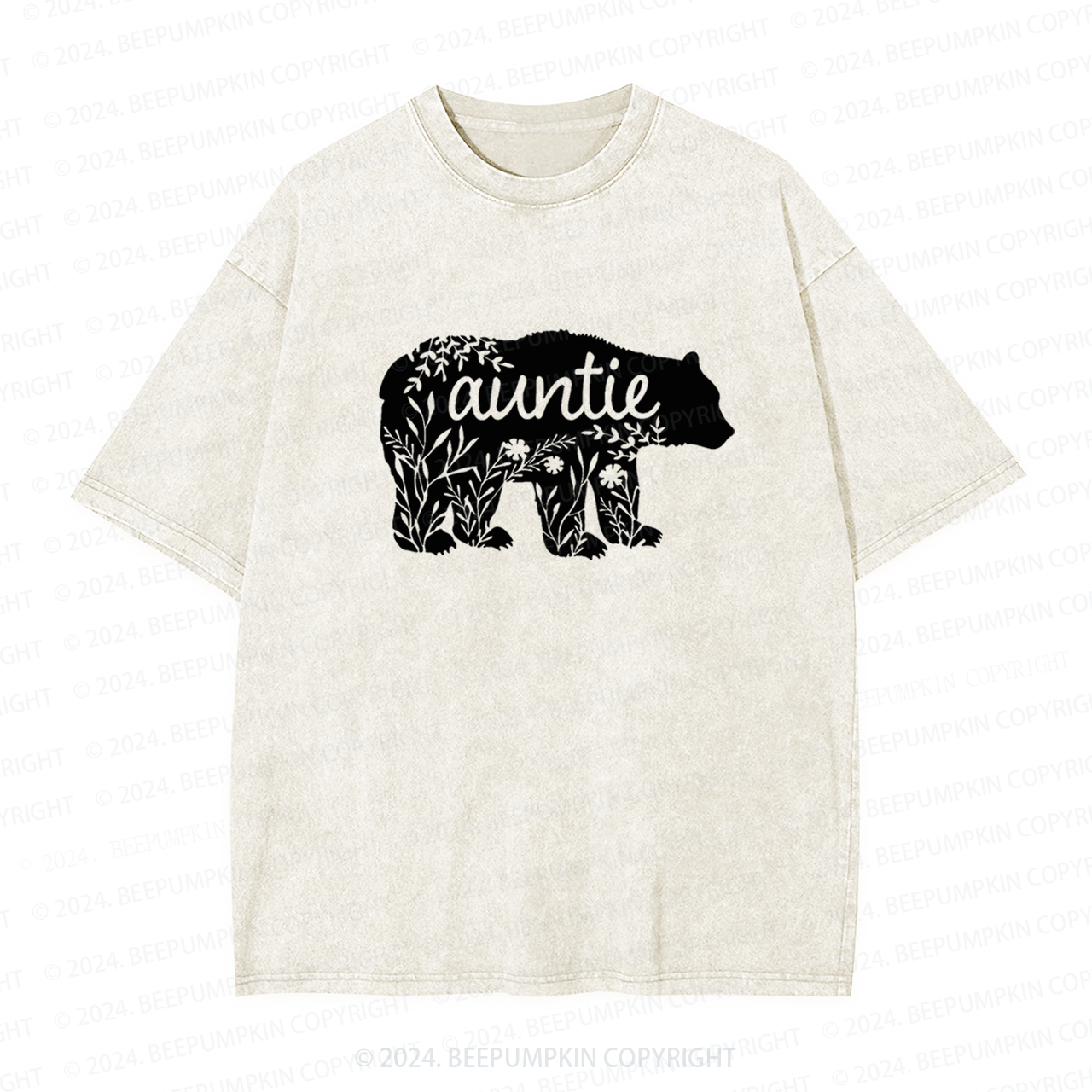 Auntie Bear Auntie Washed Tees