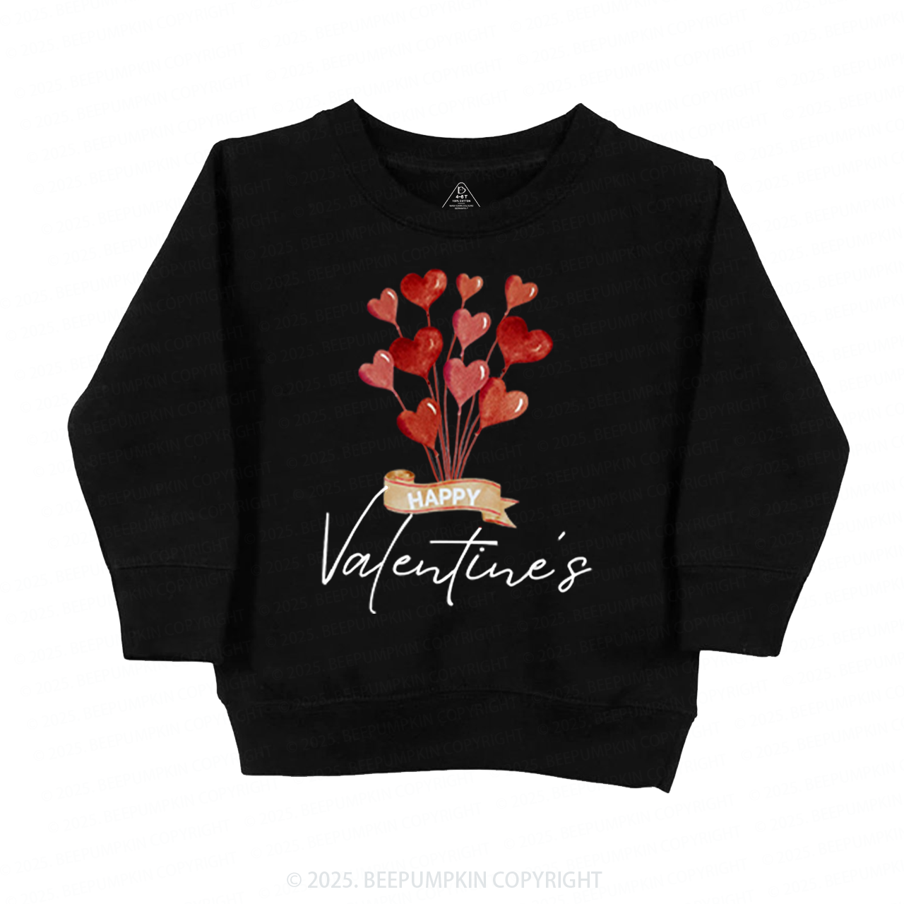 Red Hearts Valentine's Day Kid's Sweatshirt